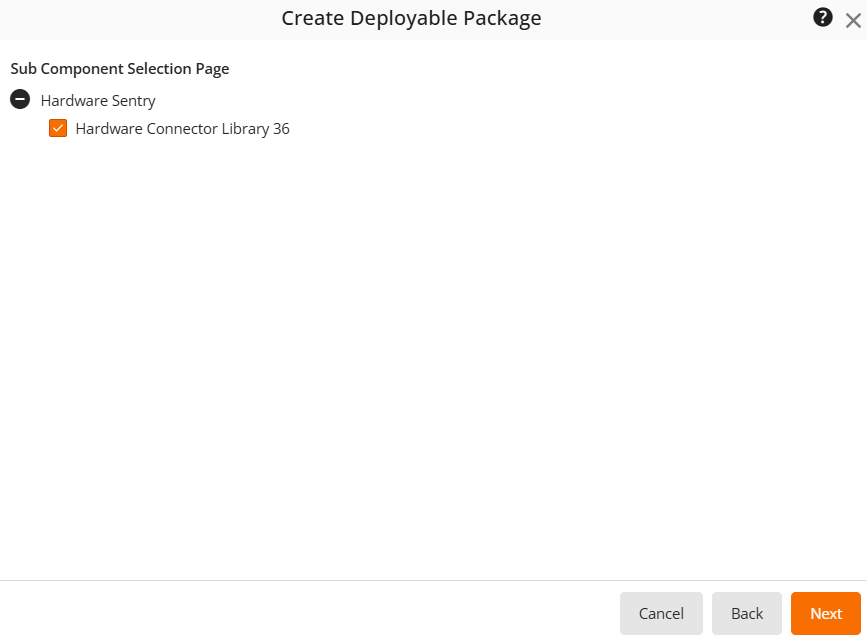 Selecting the Storage Intelligence Library Sub-component