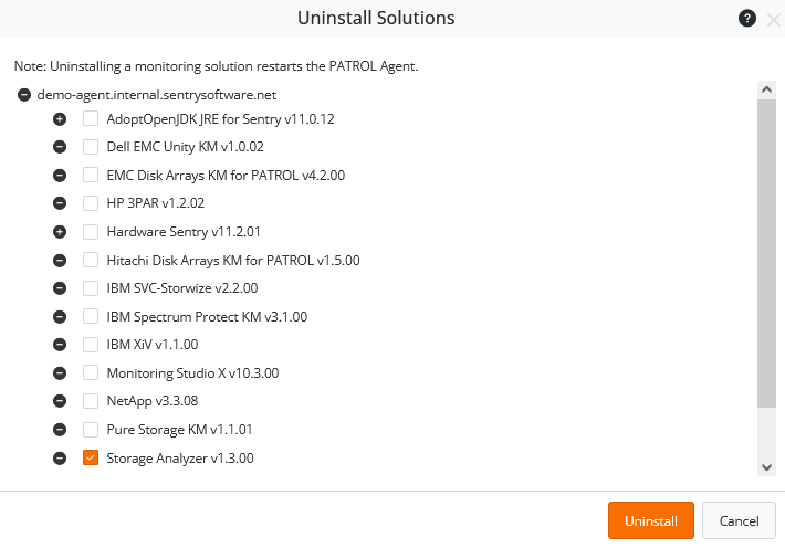 Uninstalling Hardware Sentry KM