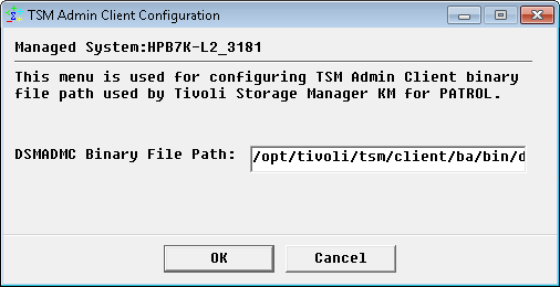 Modifying the Spectrum Protect Admin Client Path
