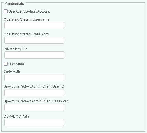 Configuring Spectrum Protect User Account