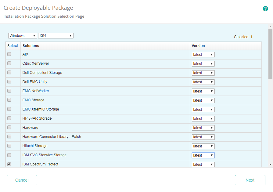 Selecting the IBM Spectrum Protect KM Solution