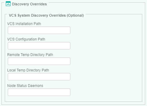Configuring VCS Discovery Overrides