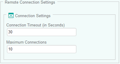 Configuring the Remote Connection Settings