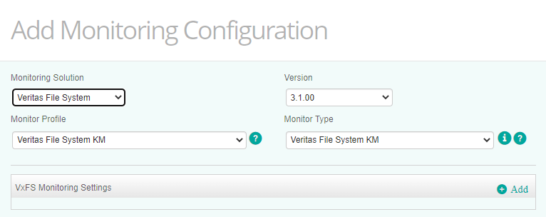 Selecting the Required Monitor Type