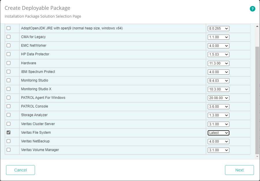 Selecting the Veritas File System KM Solution